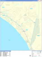 San Clemente Wall Map Zip Code